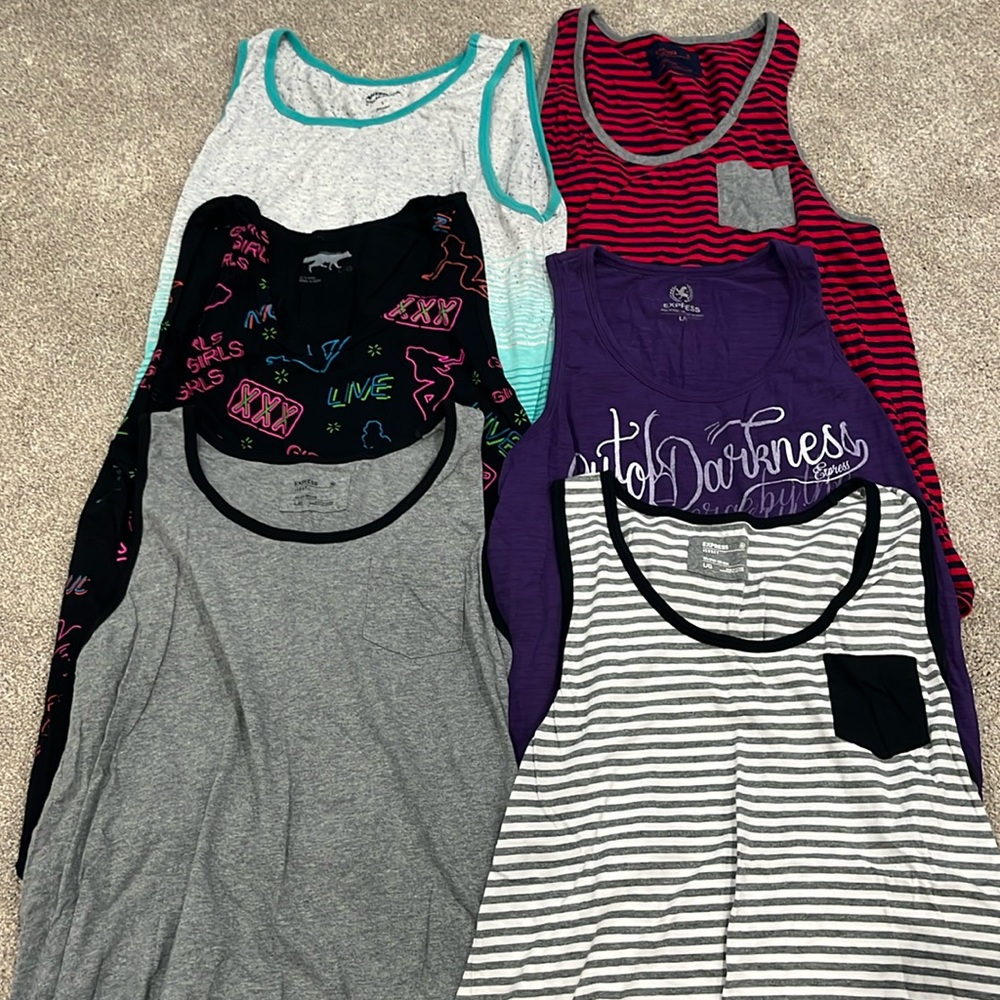Lot of 6 tank tops